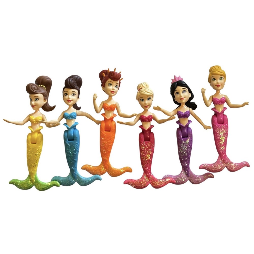 Disney Princess The Little Mermaid Ariels  Sisters Doll Figures 3.5"